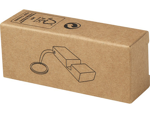 Bosona бамбуковый держатель для мобильного телефона с брелком, натуральный - рис 5.