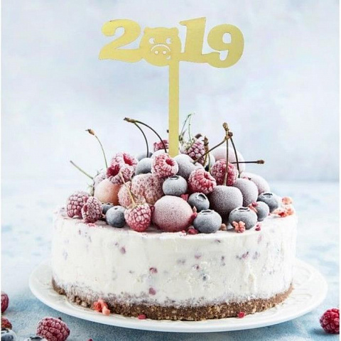 Новогоднее украшение для торта 2019