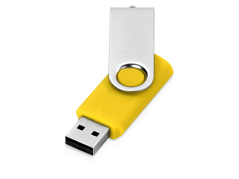 Флеш-карта USB 2.0 8 Gb Квебек, желтый - рис 2.