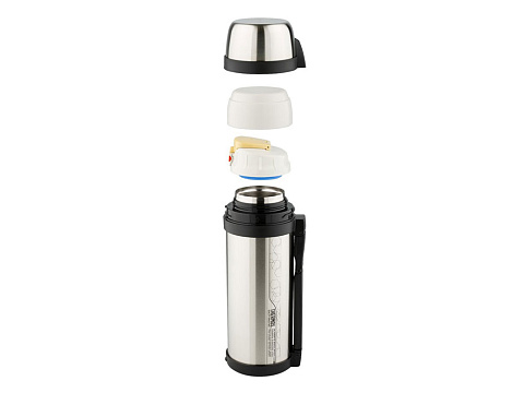 Термос из нерж. стали тм THERMOS FDH Stainless Steel Vacuum Flask 2.0L, стальной - рис 3.