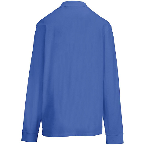 Рубашка поло унисекс с длинным рукавом Pacific LSL, ярко-синяя (royal) - рис 3.