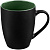 Кружка Bright Tulip, матовая, черная с зеленым - миниатюра - рис 2.