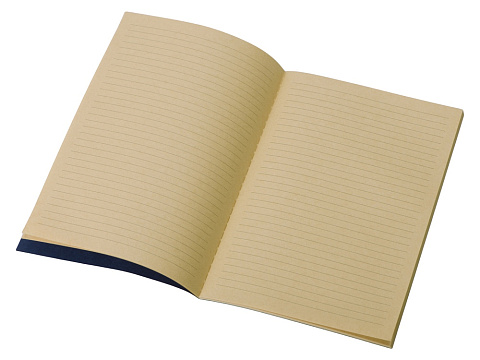 Блокнот Monet, гибкая обложка A5 из моющегося крафта, 32 листа, темно-синий - рис 3.