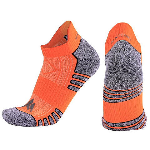 Набор из 3 пар спортивных мужских носков Monterno Sport, фиолетовый, зеленый и оранжевый - рис 7.