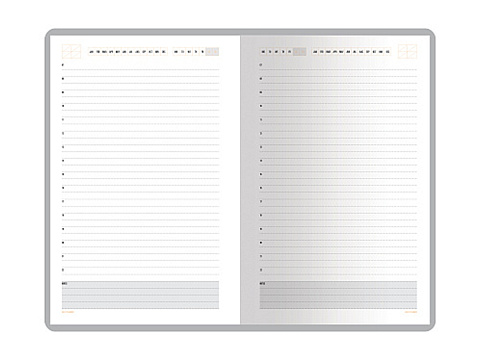 Ежедневник А5 недатированный Mercury, темно-синий Navy - рис 4.