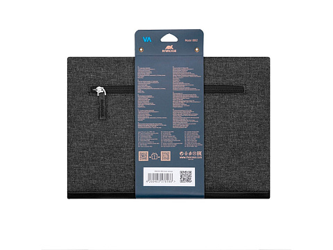 RIVACASE 8802 black melange чехол для MacBook Pro/MacBook Air 13 / 12 - рис 13.