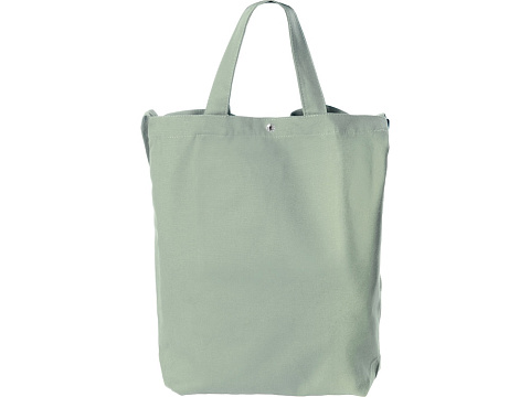 Сумка Helfer из хлопка на кнопке с регулирующейся лямкой, оливковый - рис 4.