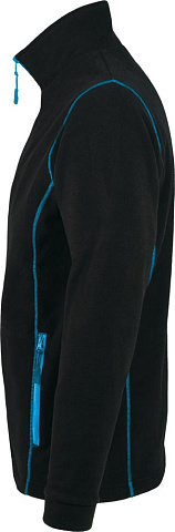 Куртка мужская Nova Men 200, черная с ярко-голубым - рис 4.