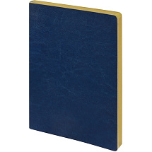 Ежедневник недатированный А5 Megapolis Nebraska Flex, синий с золотым обрезом (Р)