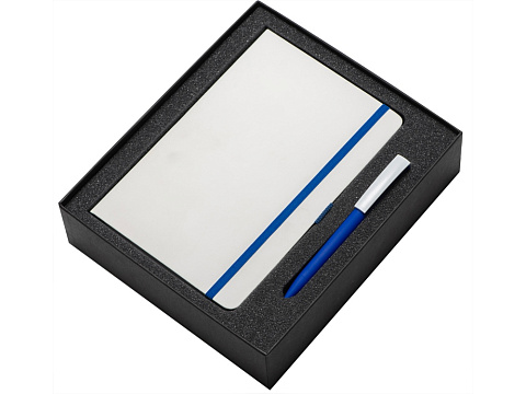 Подарочный набор Jacque 2.0. с ручкой и блокнотом, синий - рис 2.