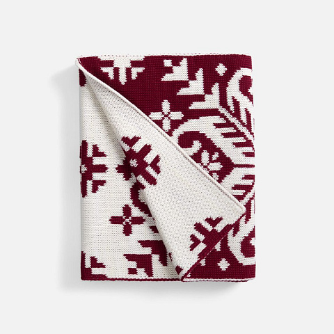 Шарф Wintertude M, красный с белым - рис 3.