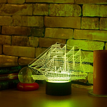 3D лампа Парусник