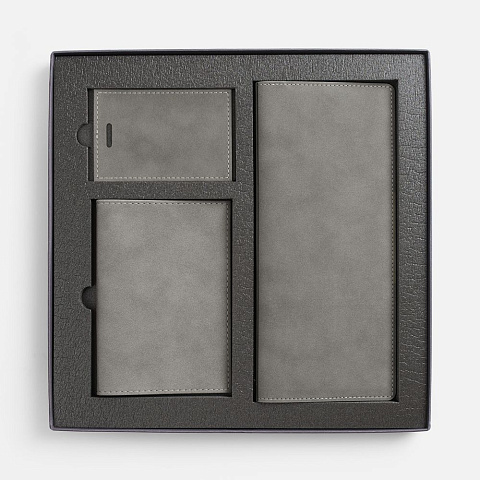 Набор Nubuk Trio, серый - рис 3.