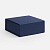 Коробка складная Quadra Fold, темно-синяя - миниатюра