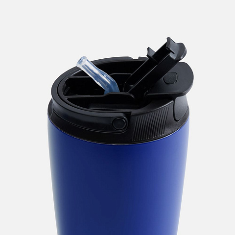 Термостакан с двумя поильниками Duetta, синий - рис 5.