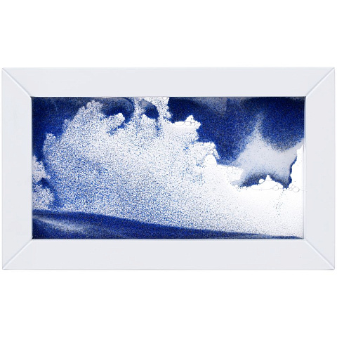Песочная картина-антистресс Zenscape, белая с синим - рис 4.