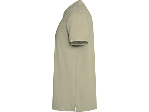 Рубашка поло Cobain унисекс, светлый хаки выстиранный - рис 3.