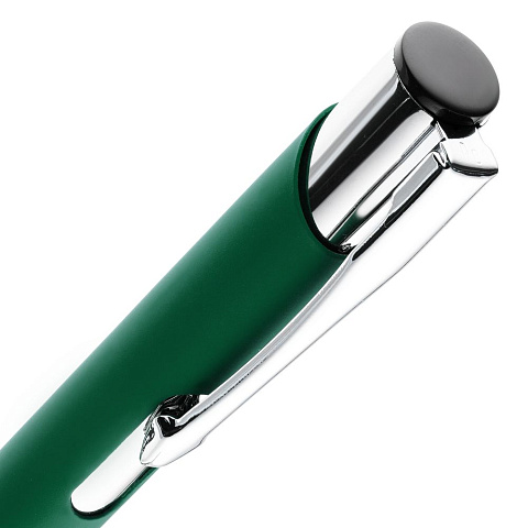 Ручка шариковая Keskus Soft Touch, зеленая - рис 5.
