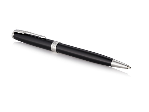 Ручка шариковая Parker Sonnet Core Black Lacquer CT, черный/серебристый - рис 2.