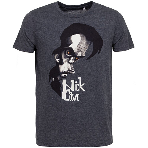 Футболка «Меламед. Nick Cave», темно-синий меланж - рис 3.