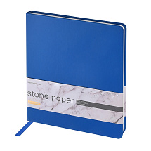 Еженедельник с каменной бумагой А5+ Carrara, синий