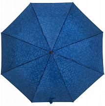 Синий зонт с проявляющимся рисунком