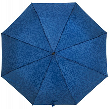 Синий зонт с проявляющимся рисунком