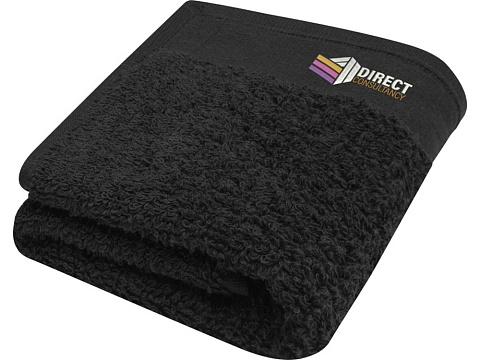 Хлопковое полотенце для ванной Chloe 30x50 см плотностью 550 г/м2, черный - рис 4.