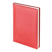 Ежедневник А5 датированный Velvet 2026, красный