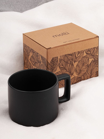 Чашка Jumbo в коробке матовая, черная - рис 5.