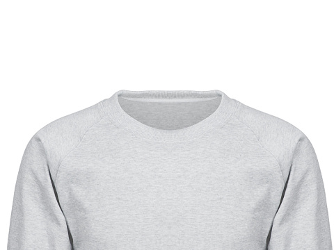 Свитшот оверсайз с рукавом реглан Belgrade, унисекс, серый меланж - рис 7.