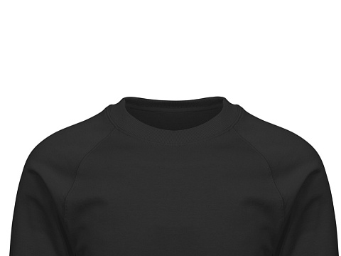 Свитшот оверсайз с рукавом реглан Belgrade, унисекс, черный - рис 7.