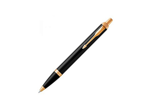 Ручка шариковая Parker IM Core Black GT, черный/золотистый