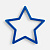 Подвеска «Звезда», 3D-печать, синяя - миниатюра - рис 2.