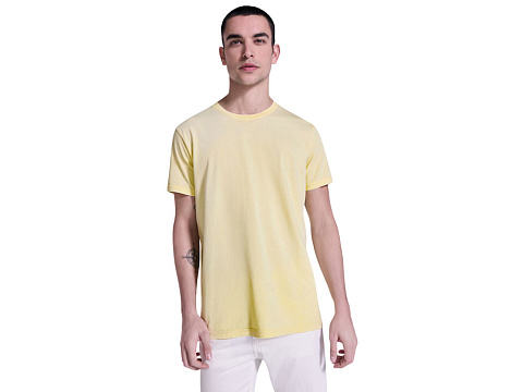 Футболка Corgi мужская, солнечно-желтый выстиранный WASHED - рис 5.