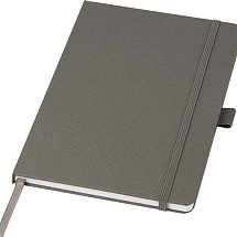 Блокнот Honua форматом A5 из переработанной бумаги с обложкой из переработанного ПЭТ, сумеречный серый