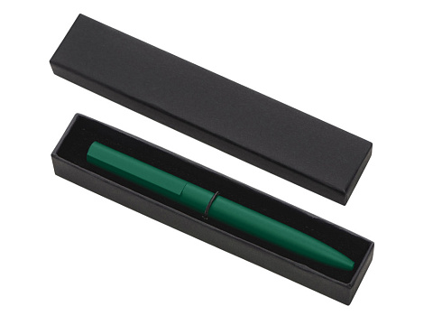 Шариковая металлическая ручка Minimalist софт-тач, зеленый - рис 4.