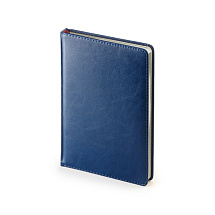 Ежедневник А5 датированный Sidney Nebraska 2026, синий (серебристый обрез)