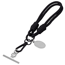 Брелок-браслет Bohemian c металлическим держателем для телефона, черный