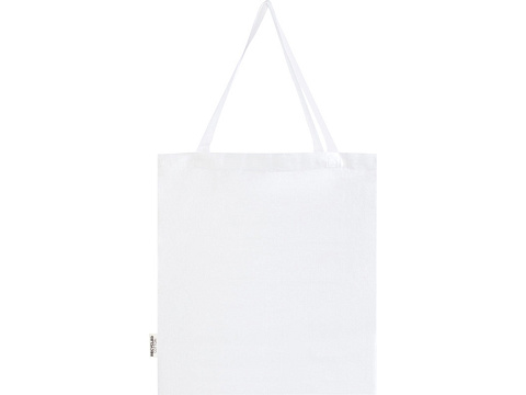 Madras эко- сумка с ластовицей из переработанного хлопка, сертифицированного согласно GRS, плотностью 140 г/м² - Белый - рис 3.