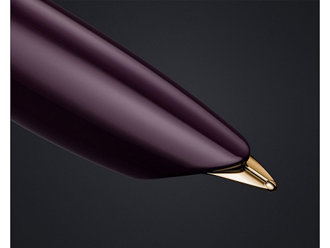 Перьевая ручка Parker 51 DELUXE PLUM GT, перо: F, цвет чернил: black, в подарочной упаковке. - рис 11.