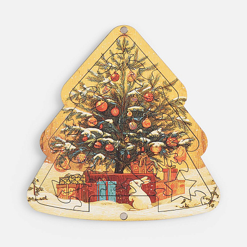 Пазл фигурный «Елочка» - рис 3.