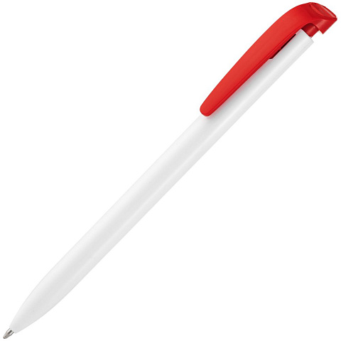Ручка шариковая Favorite, белая с красным - рис 2.