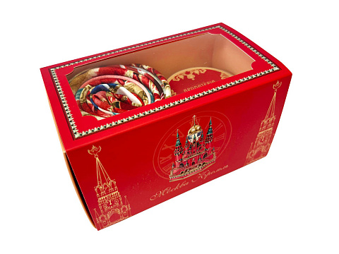 Набор: платок Кремль – Москва и свеча Бархатный пион - рис 3.