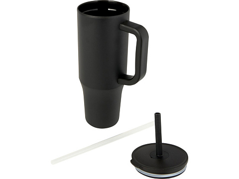 Brady термостакан с силиконовой трубочкой, 900 мл, сертифицированный согласно RCS- Черный - рис 3.