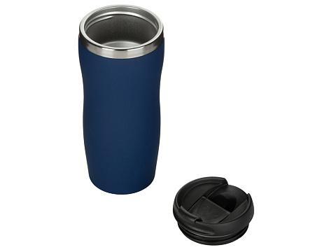 Термокружка Double wall mug C1, soft touch, 350 мл, темно-синий (Р) - рис 2.