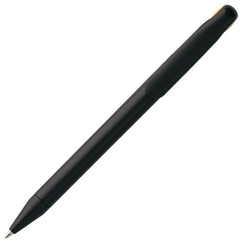 Ручка шариковая Prodir DS1 TMM Dot, черная с желтым - рис 5.