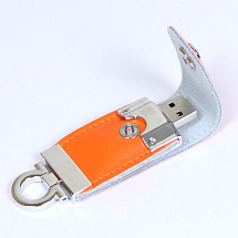 USB-флешка на 64 ГБ в виде брелка, оранжевый