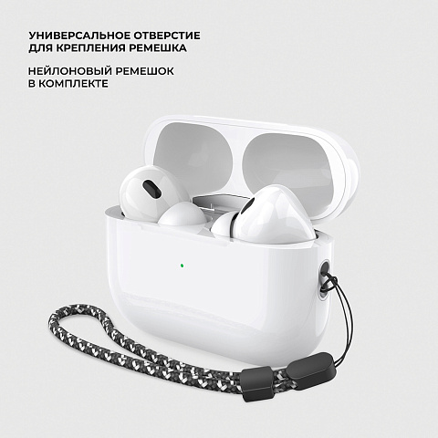 Беспроводные наушники с микрофоном Air Pro 2 ANC, TWS, BT 5.3, 300 мАч, ANC, QI, белый, Deppa - рис 4.