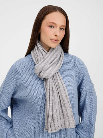 Шарф Metelitsa, серебристо-серый меланж - рис 6.